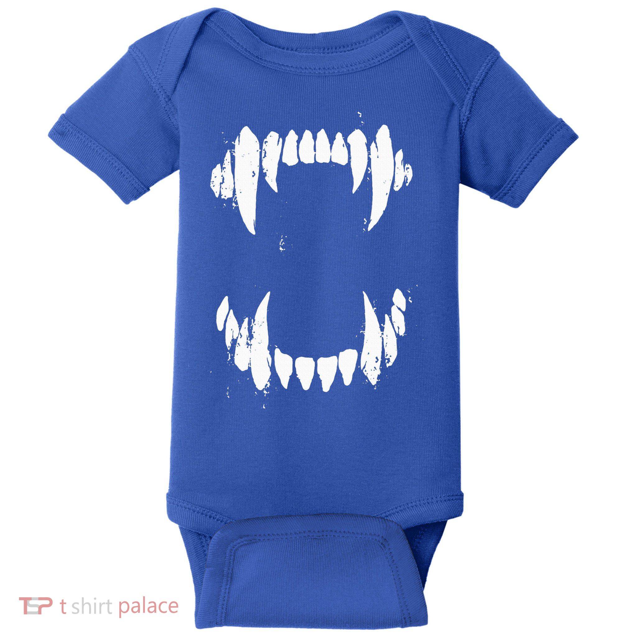 Halloween Horror Wolf Dog Vampire Monster Teeth Costume Baby Bodysuit