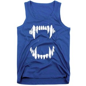 Halloween Horror Wolf Dog Vampire Monster Teeth Costume Tank Top