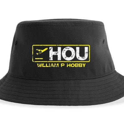 Hou Houston William P Hobby Airport Airport Code Sustainable Bucket Hat