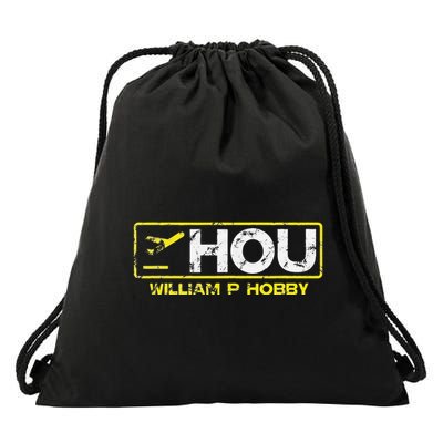 Hou Houston William P Hobby Airport Airport Code Drawstring Bag