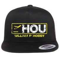 Hou Houston William P Hobby Airport Airport Code Flat Bill Trucker Hat