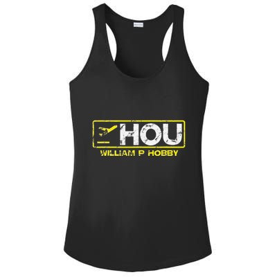 Hou Houston William P Hobby Airport Airport Code Ladies PosiCharge Competitor Racerback Tank