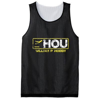 Hou Houston William P Hobby Airport Airport Code Mesh Reversible Basketball Jersey Tank