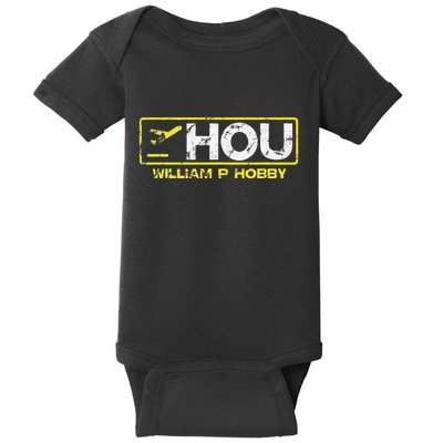 Hou Houston William P Hobby Airport Airport Code Baby Bodysuit