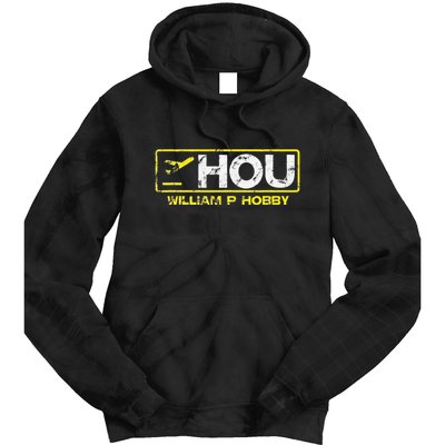 Hou Houston William P Hobby Airport Airport Code Tie Dye Hoodie