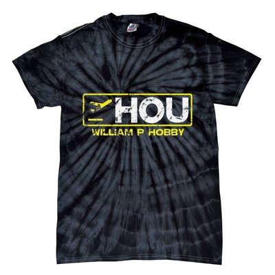 Hou Houston William P Hobby Airport Airport Code Tie-Dye T-Shirt
