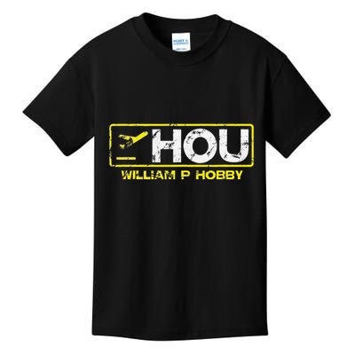 Hou Houston William P Hobby Airport Airport Code Kids T-Shirt