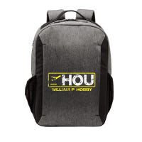 Hou Houston William P Hobby Airport Airport Code Vector Backpack