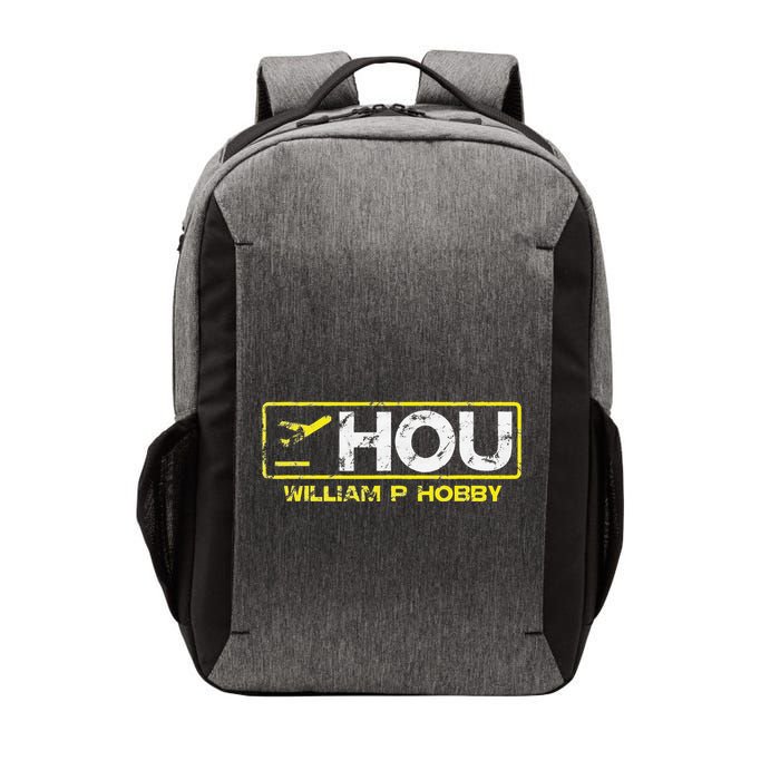 Hou Houston William P Hobby Airport Airport Code Vector Backpack