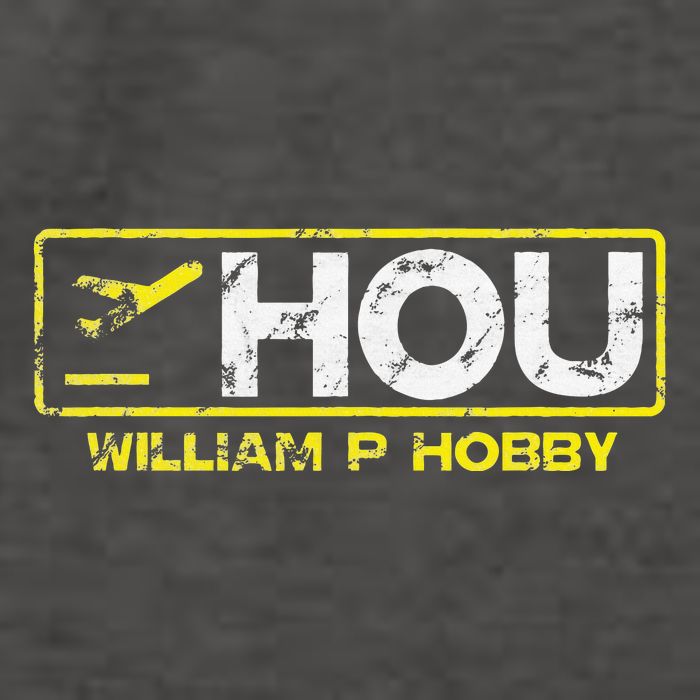 Hou Houston William P Hobby Airport Airport Code Vector Backpack
