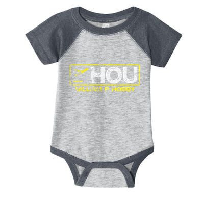 Hou Houston William P Hobby Airport Airport Code Infant Baby Jersey Bodysuit