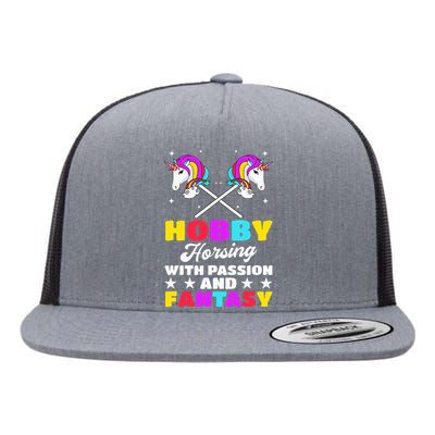 Hobby Horsing With Passion And Fantasy Hobby Horse Riding Flat Bill Trucker Hat