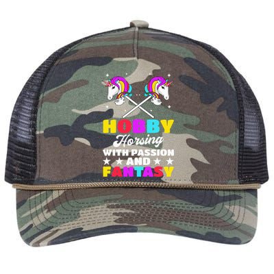 Hobby Horsing With Passion And Fantasy Hobby Horse Riding Retro Rope Trucker Hat Cap