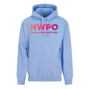 Hwpo Hard Work Pays Off Workout And Life Statet Gift Unisex Surf Hoodie