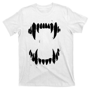 Halloween Horror Wolf Dog Vampire Monster Teeth Costume T-Shirt