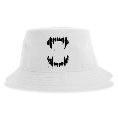 Halloween Horror Wolf Dog Vampire Monster Teeth Costume Sustainable Bucket Hat