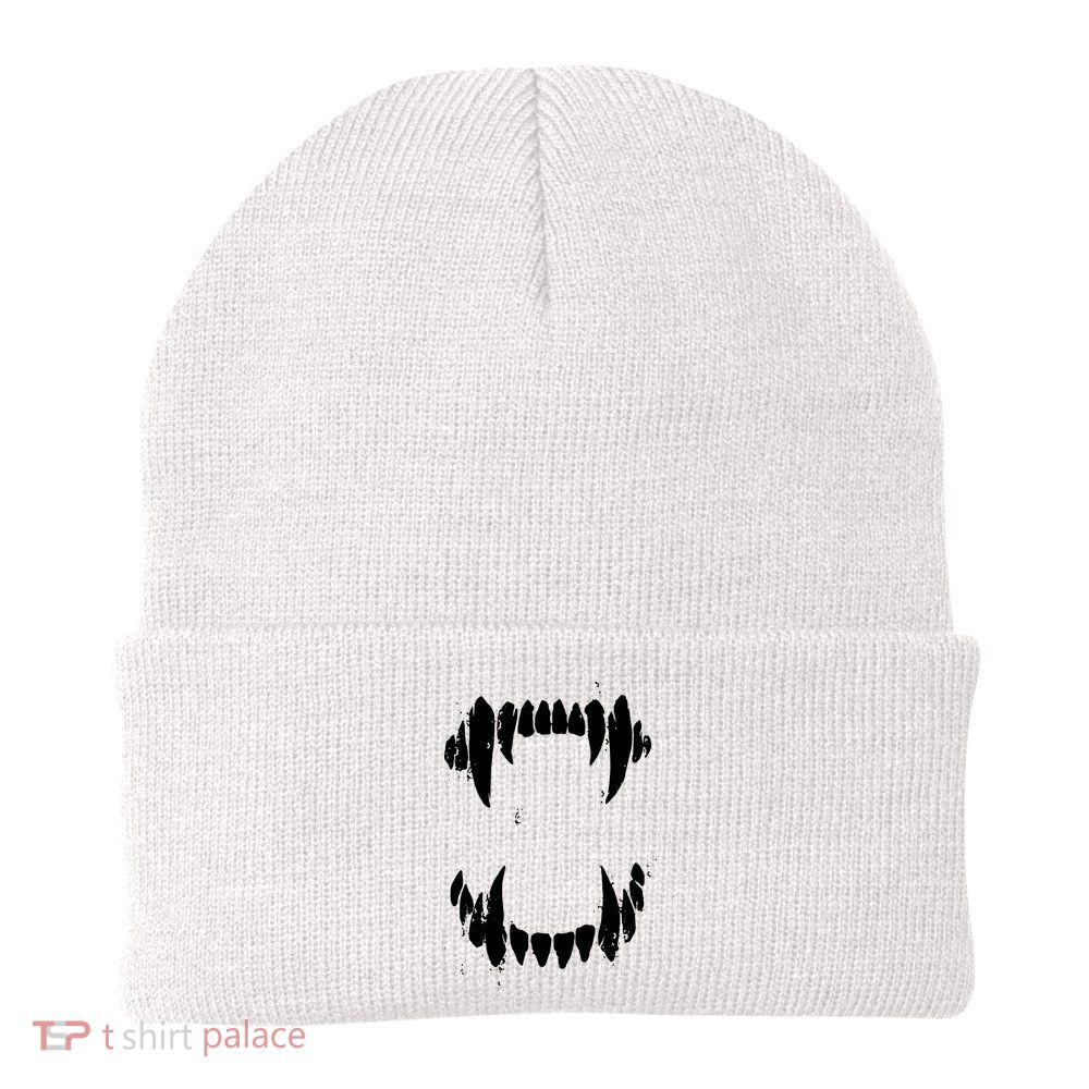 Halloween Horror Wolf Dog Vampire Monster Teeth Costume Beanie