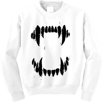 Halloween Horror Wolf Dog Vampire Monster Teeth Costume Kids Sweatshirt