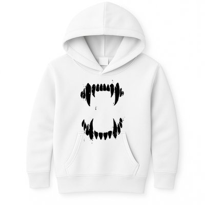 Halloween Horror Wolf Dog Vampire Monster Teeth Costume Kids Hoodie