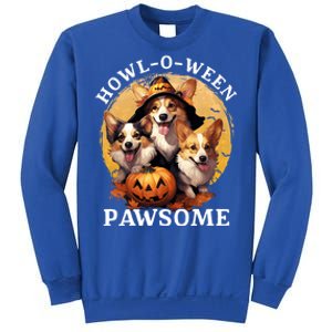 Happy Halloween Witch Welsh Corgi Dog HowlOWeen Pawsome Gift Sweatshirt