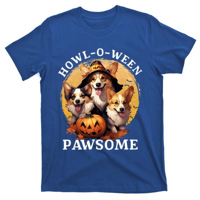 Happy Halloween Witch Welsh Corgi Dog HowlOWeen Pawsome Gift T-Shirt