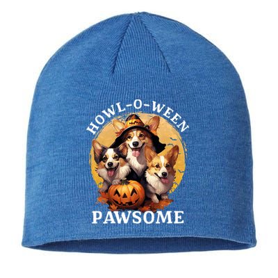 Happy Halloween Witch Welsh Corgi Dog HowlOWeen Pawsome Gift Sustainable Beanie