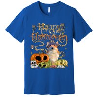 Happy Halloween Witch Corgi Pumpkin Black Cat JackOLantern Cool Gift Premium T-Shirt