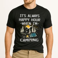 Happy Hour When Im Camping With Family Members Hello Summer Gift Cooling Performance Crew T-Shirt