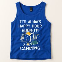 Happy Hour When Im Camping With Family Members Hello Summer Gift Tank Top