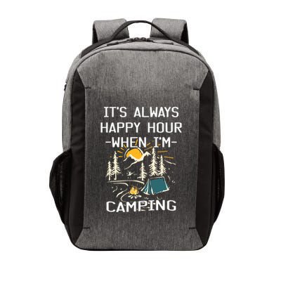 Happy Hour When Im Camping With Family Members Hello Summer Gift Vector Backpack