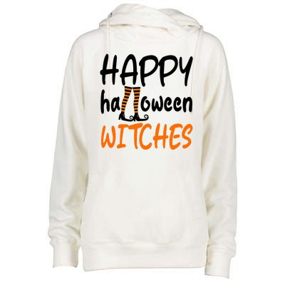 Happy Halloween Witches Cute Womens Funnel Neck Pullover Hood