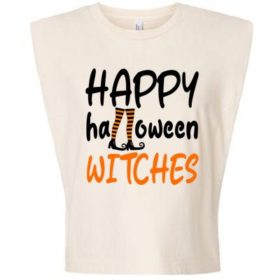 Happy Halloween Witches Cute Garment-Dyed Women's Muscle Tee