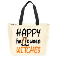 Happy Halloween Witches Cute Zip Tote Bag