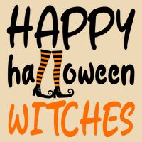 Happy Halloween Witches Cute Zip Tote Bag