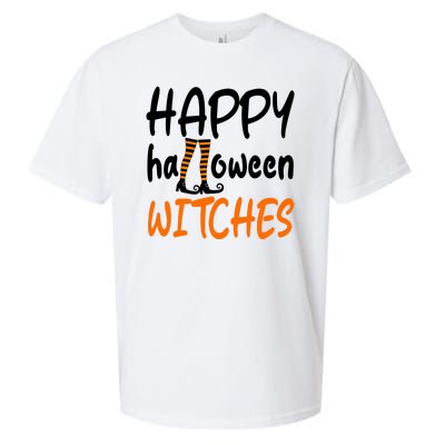 Happy Halloween Witches Cute Sueded Cloud Jersey T-Shirt