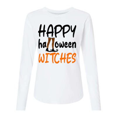 Happy Halloween Witches Cute Womens Cotton Relaxed Long Sleeve T-Shirt