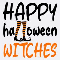 Happy Halloween Witches Cute Button
