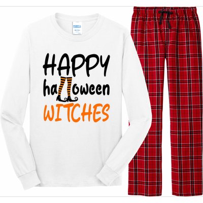 Happy Halloween Witches Cute Long Sleeve Pajama Set