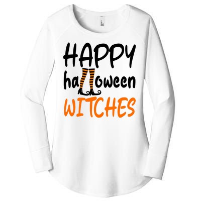 Happy Halloween Witches Cute Women's Perfect Tri Tunic Long Sleeve Shirt