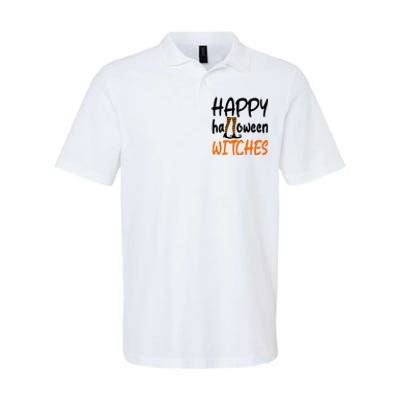 Happy Halloween Witches Cute Softstyle Adult Sport Polo