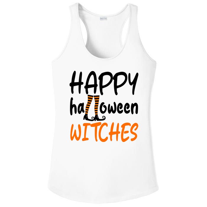 Happy Halloween Witches Cute Ladies PosiCharge Competitor Racerback Tank