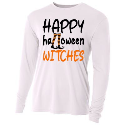 Happy Halloween Witches Cute Cooling Performance Long Sleeve Crew