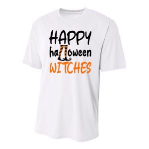 Happy Halloween Witches Cute Youth Performance Sprint T-Shirt