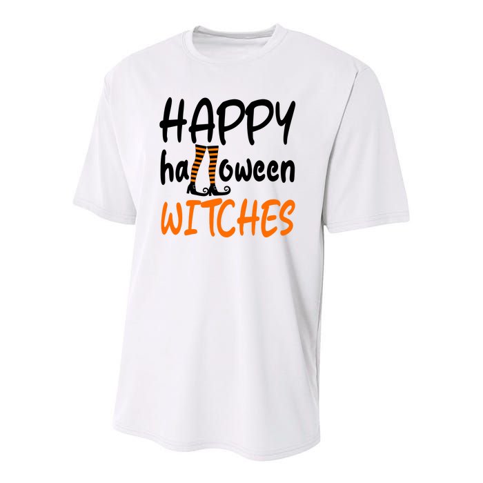 Happy Halloween Witches Cute Youth Performance Sprint T-Shirt