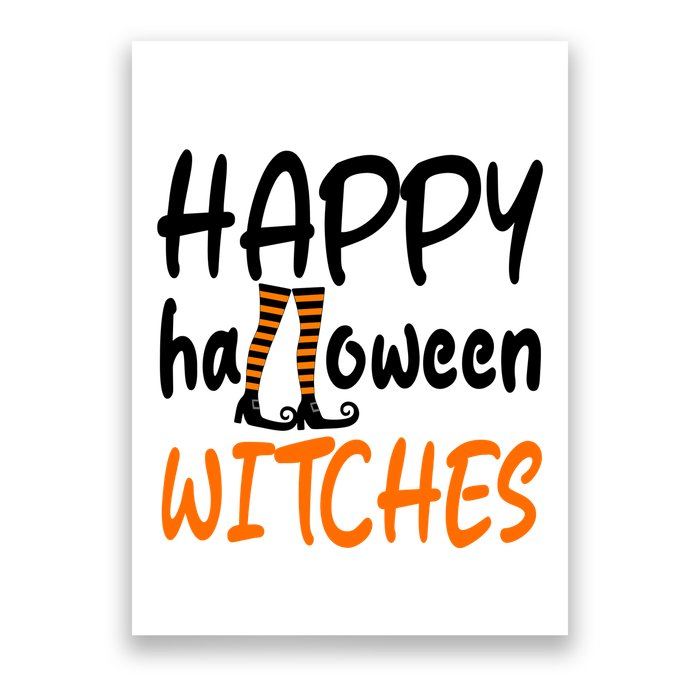 Happy Halloween Witches Cute Poster