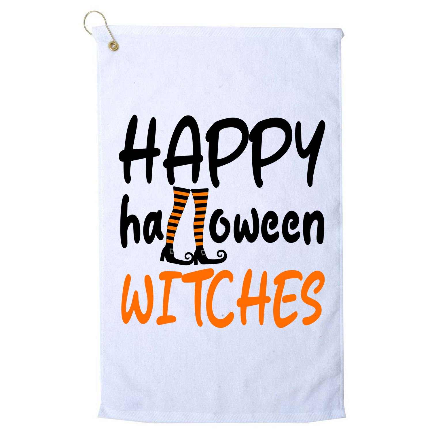 Happy Halloween Witches Cute Golf Towel