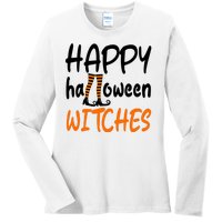 Happy Halloween Witches Cute Ladies Long Sleeve Shirt