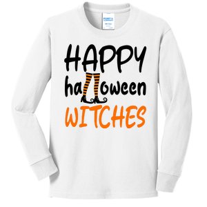 Happy Halloween Witches Cute Kids Long Sleeve Shirt