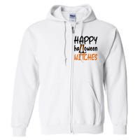 Happy Halloween Witches Cute Full Zip Hoodie