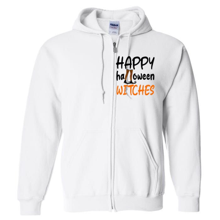 Happy Halloween Witches Cute Full Zip Hoodie